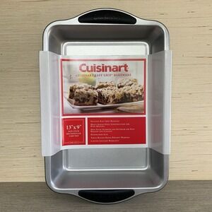 New Cuisinart Easy Grip Bakeware 13x9 Rectangular Silicone Non Stick Cake Pan